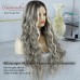 4 wig type Opational Ombre Highlight Blonde Long Wavy human hair wigs